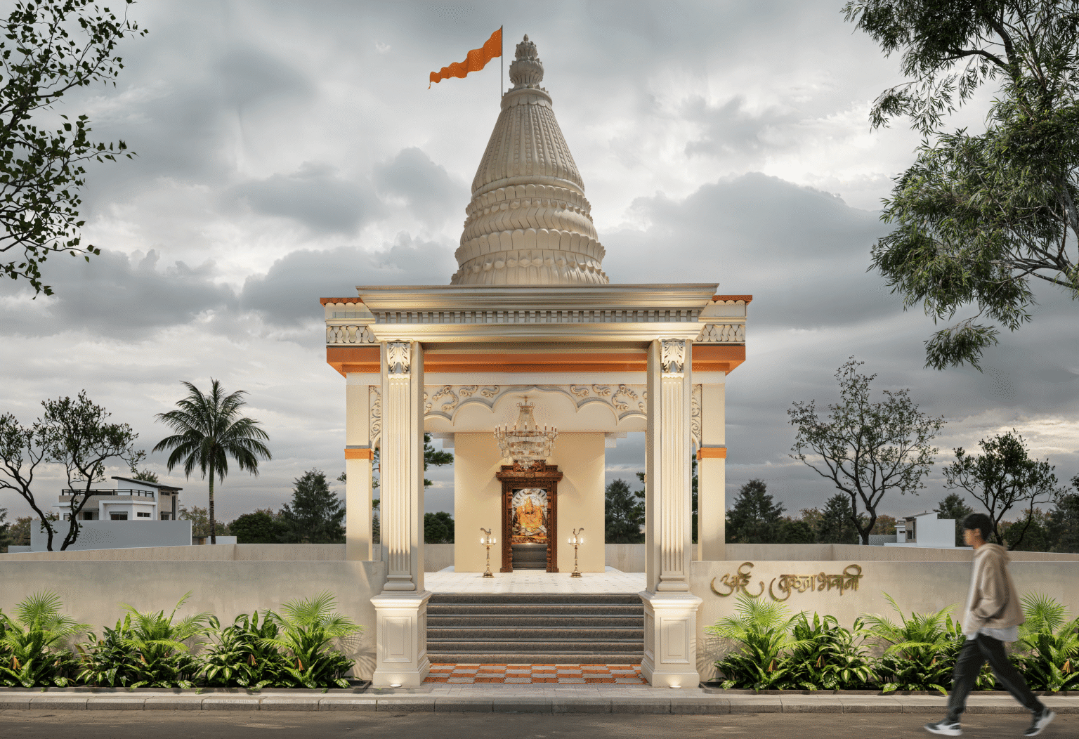 Portfolio 3D render of a temple